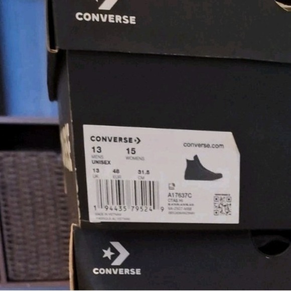 Converse Chuck Taylor Winter Water-Repellent Hi Black Leather‎ Men Sz 13 Rare main image 7